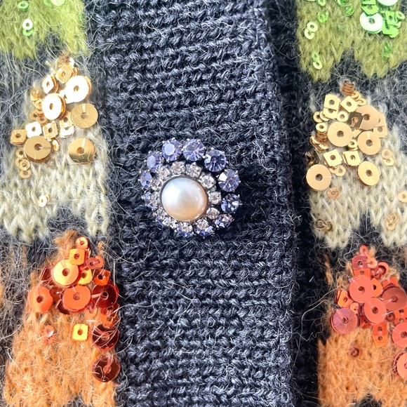 Marc Jacobs Hearts and Sequin Embellished Cardigan - Picture 7 of 14